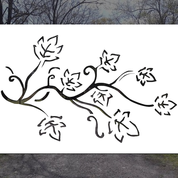 Vine Stencil Etsy