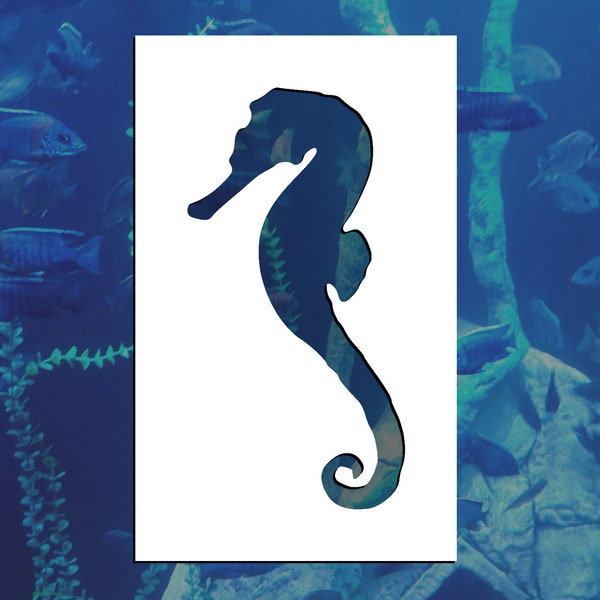 Seahorse Reusable Stencil (Many Sizes)
