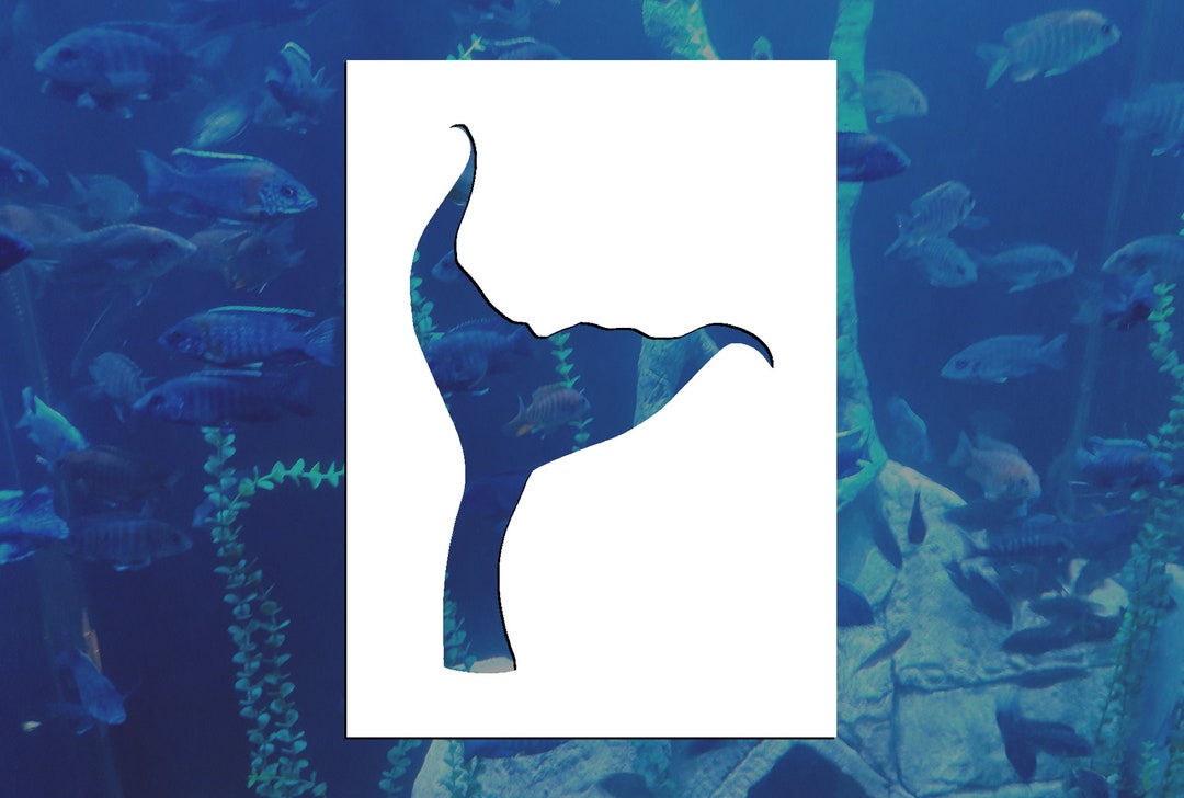 Mermaid Tail Reusable Stencil (many Sizes) - Etsy