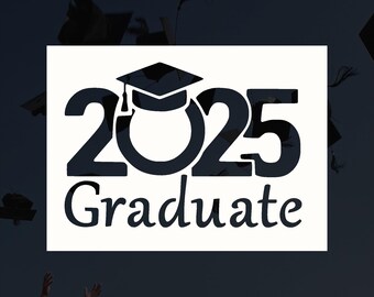 2025 Graduate Reusable Stencil (Many Sizes)