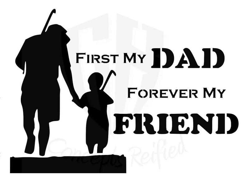 CustomGiftsNow Cornice In Legno 10x15 Cm – First My Dad Forever My Friend – Regalo Per Papà E Nonno