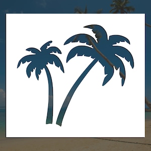 Palm Trees Reusable Stencil (Many Sizes)