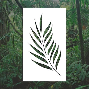 Palm Leaf Reusable Stencil (Many Sizes)