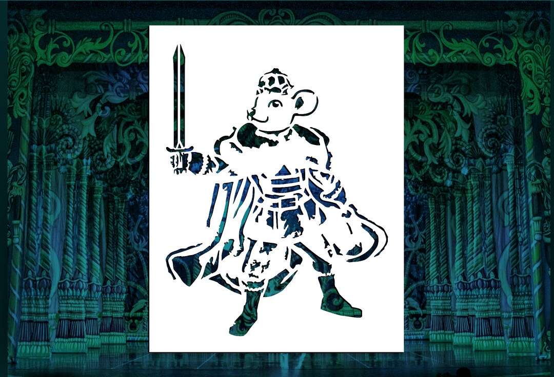 Nutcracker Mouse King Reusable Stencil (many Sizes) - Etsy