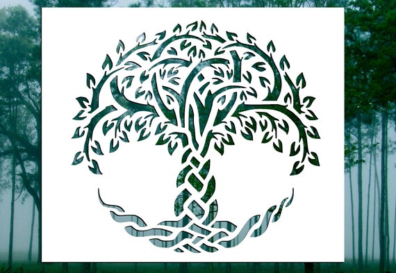 Celtic Knot Tree Of Life Background