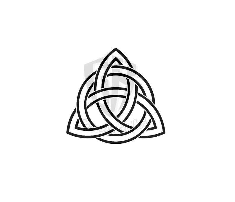 celtic trinity knot stencil many sizes to choose from etsy