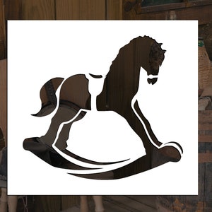 Rocking Horse Reusable Stencil (Many Sizes)