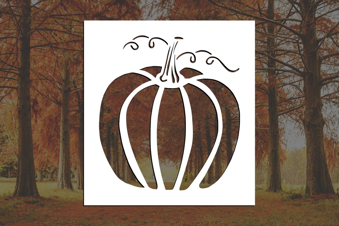 Pumpkin Reusable Stencil many Sizes - Etsy