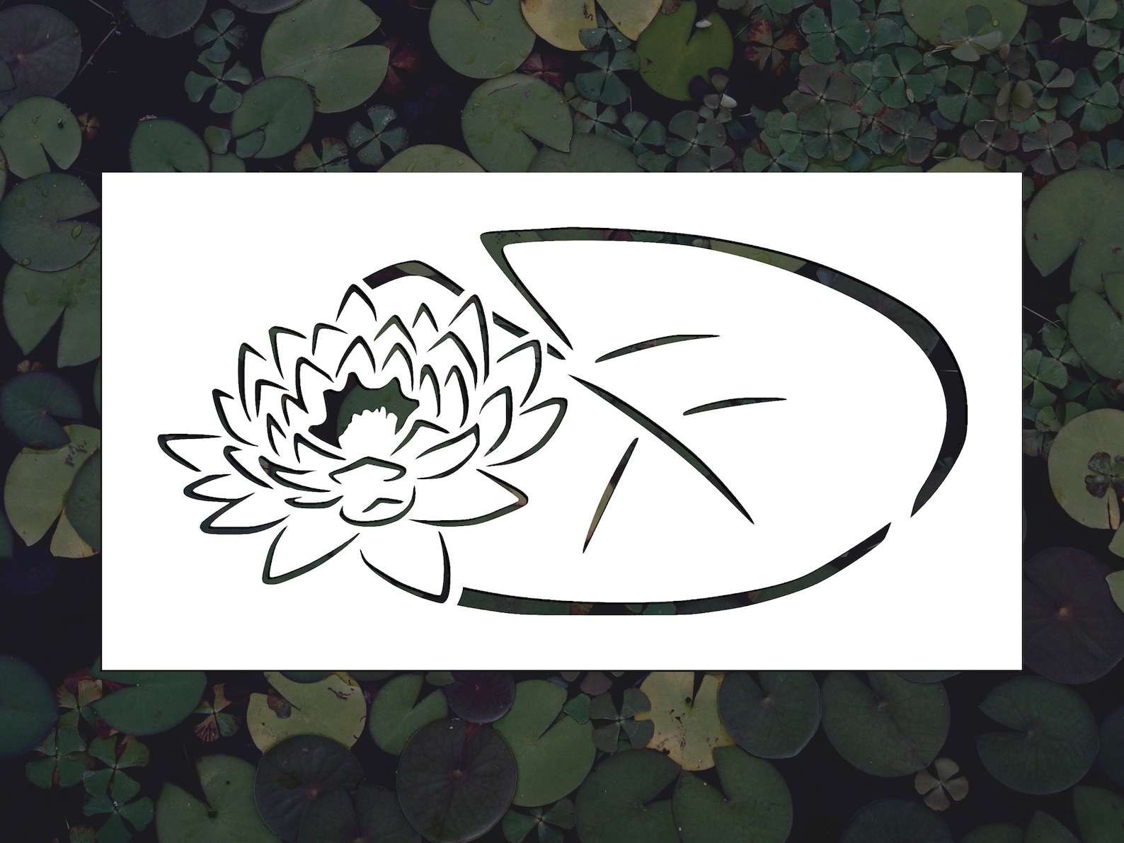 Lily Pad Reusable Stencil (many Sizes) Etsy