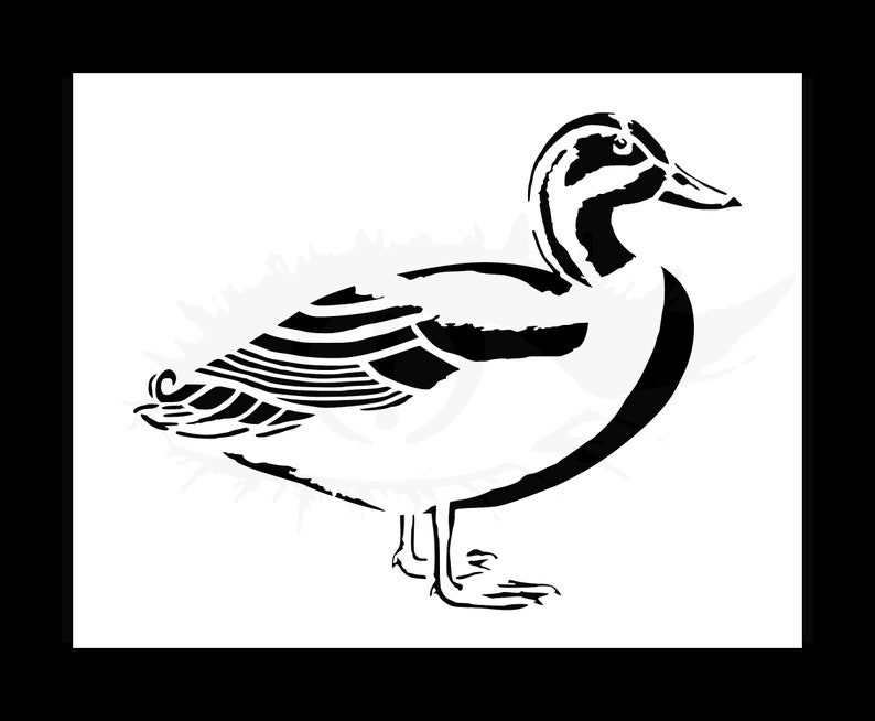 Mallard Duck Reusable Stencil Many Sizes | Etsy