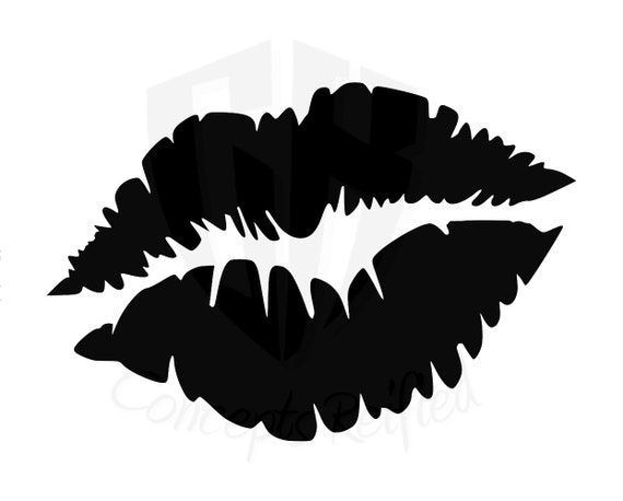 Download Instant Download Kissing Lips Stencil Format SVG Cut File ...