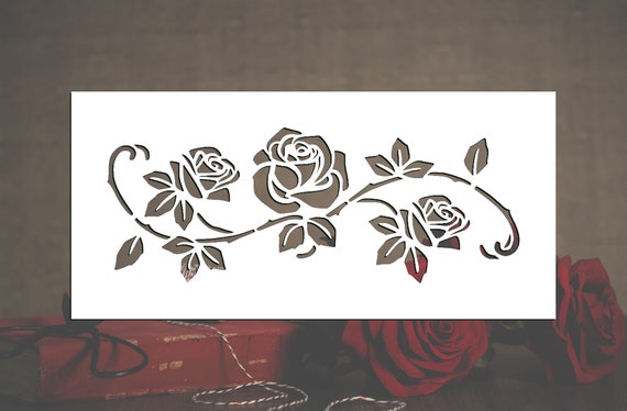 Rose Vine Stencil