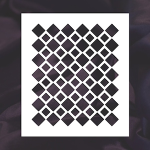 Diamond Pattern Reusable Stencil (Many Sizes)