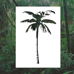 Palm Tree Reusable Stencil (Many Sizes)