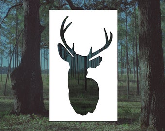 Deer Bust Reusable Stencil (Many Sizes)