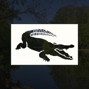 Alligator Reusable Stencil (Many Sizes)