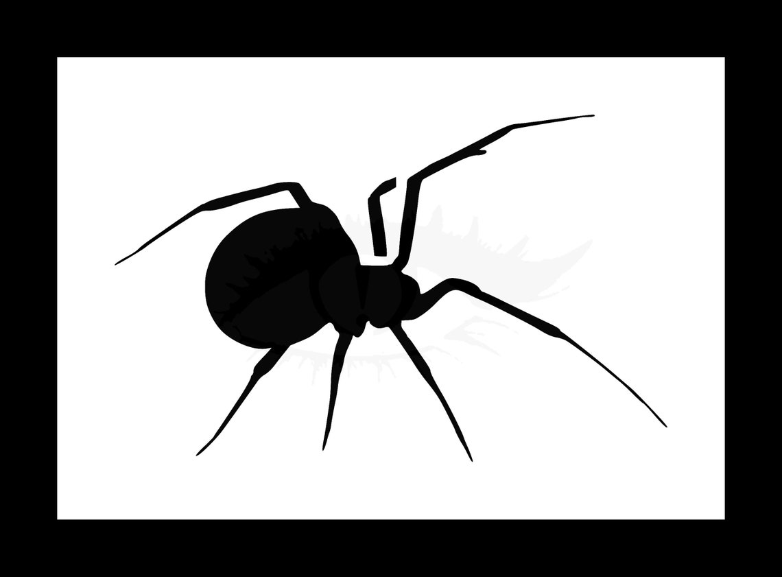 Black Widow Spider Reusable Stencil Many Sizes | Etsy