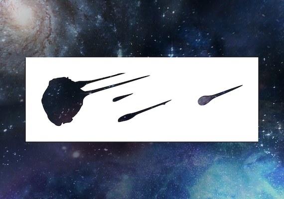 Meteors Reusable Stencil many Sizes Etsy