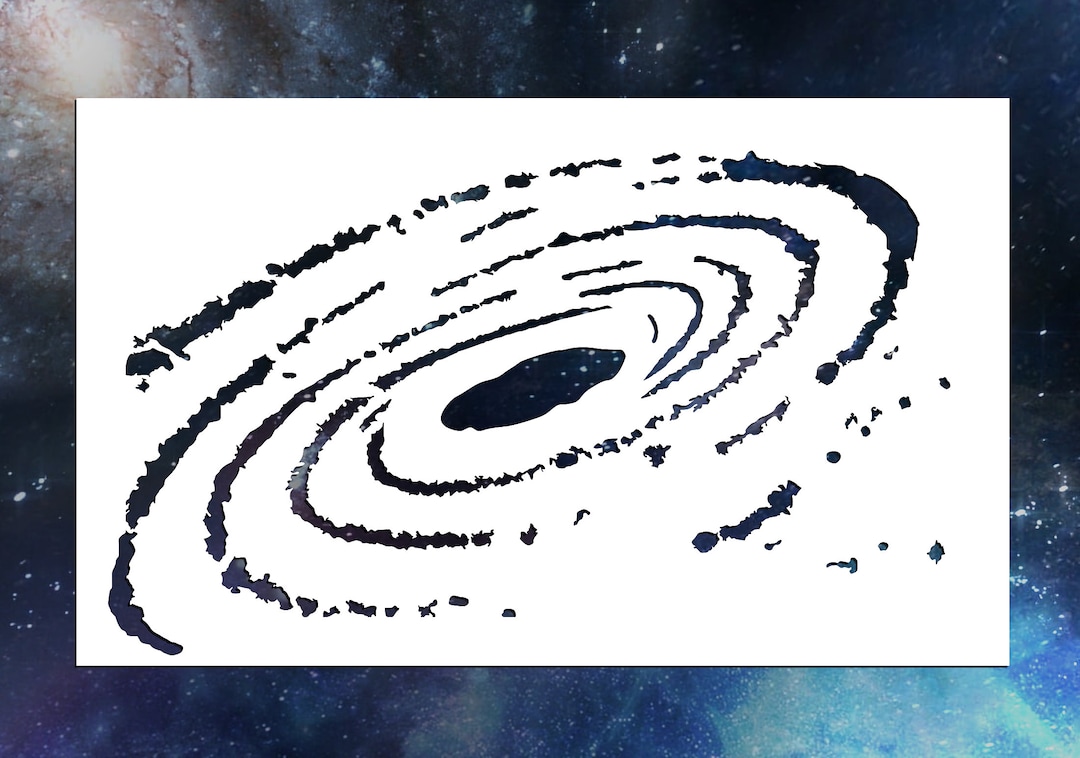 Spiral Galaxy Reusable Stencil (many Sizes) - Etsy