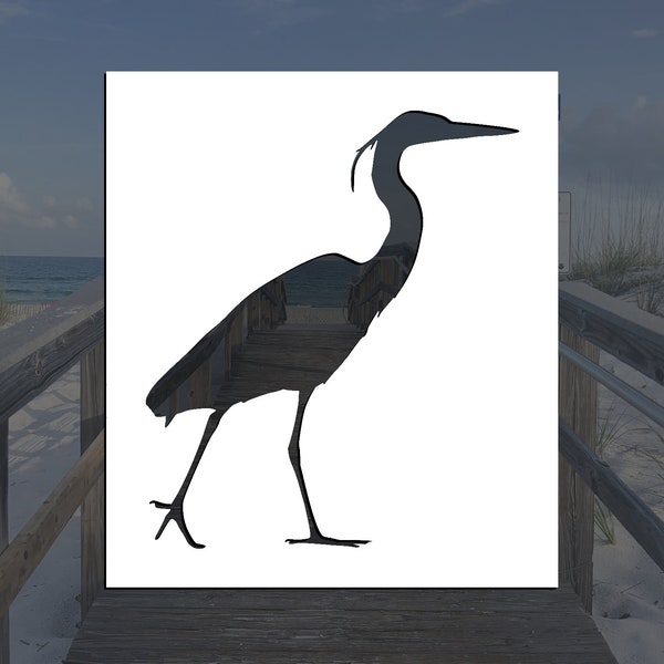 Heron Stencil - Etsy
