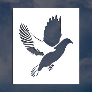 Dove Reusable Stencil (Many Sizes)