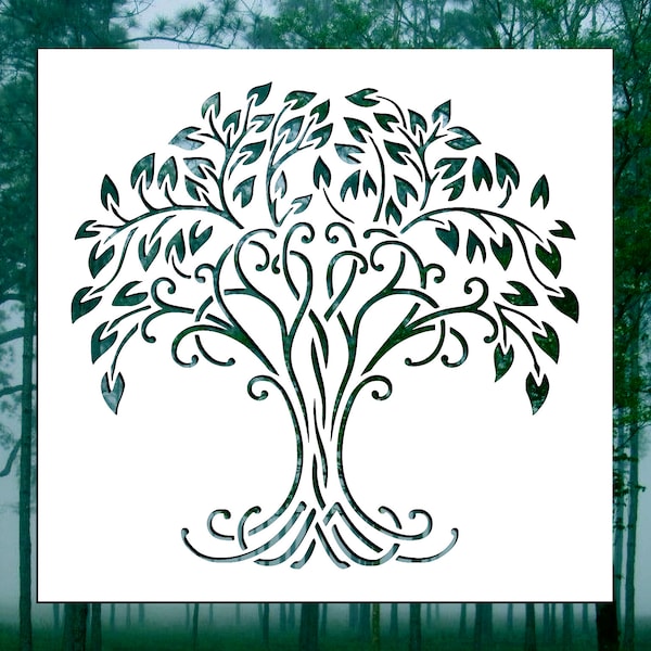 Yggdrasil (Tree of Life) Reusable Stencil (Many Sizes)