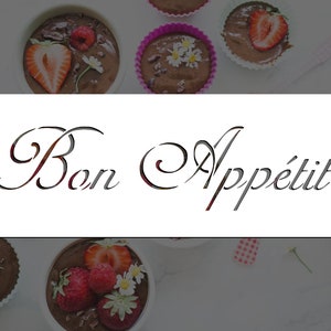 Bon Appétit Reusable Stencil (Many Sizes)