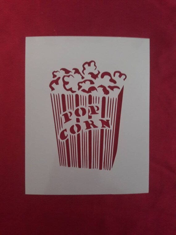 Popcorn Reusable Stencil Many Sizes | Etsy