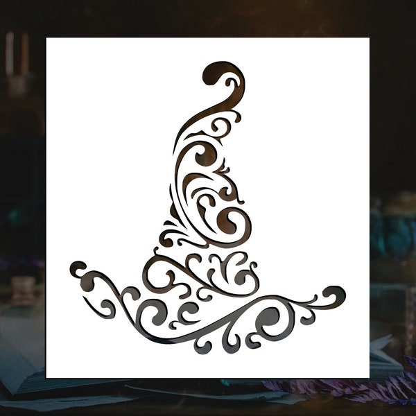 Witch Hat Stencil - Etsy