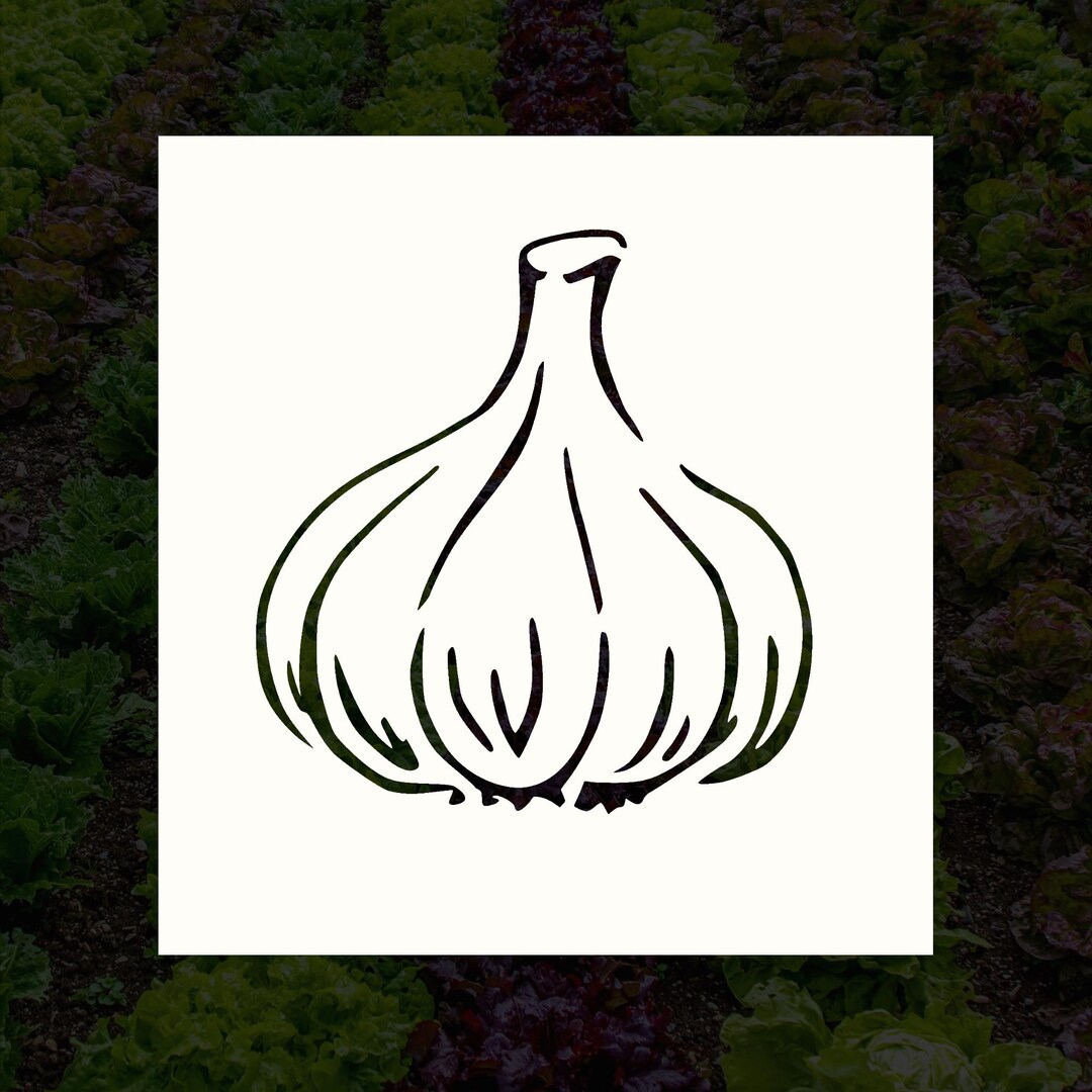 Garlic Reusable Stencil (many Sizes) - Etsy