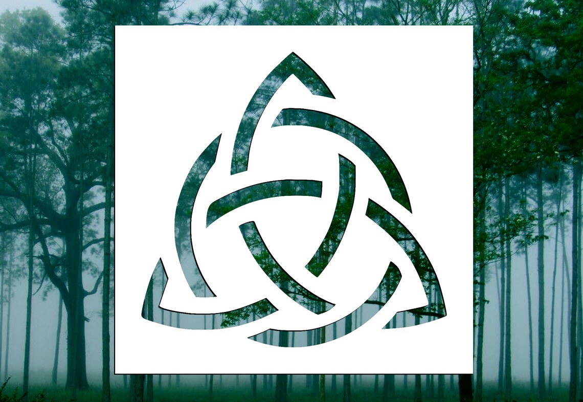 Celtic Trinity Knot Stencil many Sizes Etsy