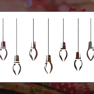 Hanging Christmas Lights Reusable Stencil (Many Sizes)