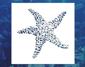 Starfish Reusable Stencil (Many Sizes)