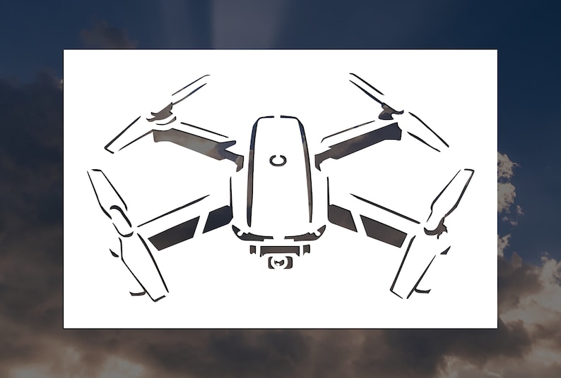 Drone Reusable Stencil (many Sizes) - Etsy