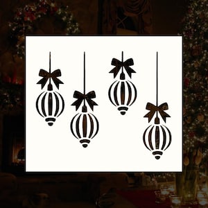 Christmas Ornaments Reusable Stencil (Many Sizes)