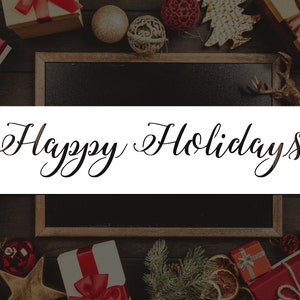 Happy Holidays Reusable Stencil (Many Sizes)