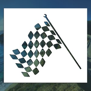 Racing Flag Reusable Stencil (Many Sizes)