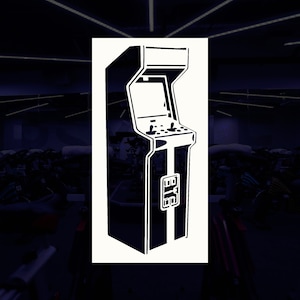 Vintage Arcade Game Reusable Stencil (Many Sizes)