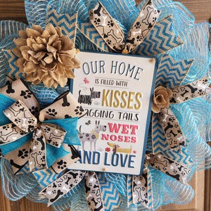 Dog Wreath, Animal Wreath, Pet Wreath, Dog decor