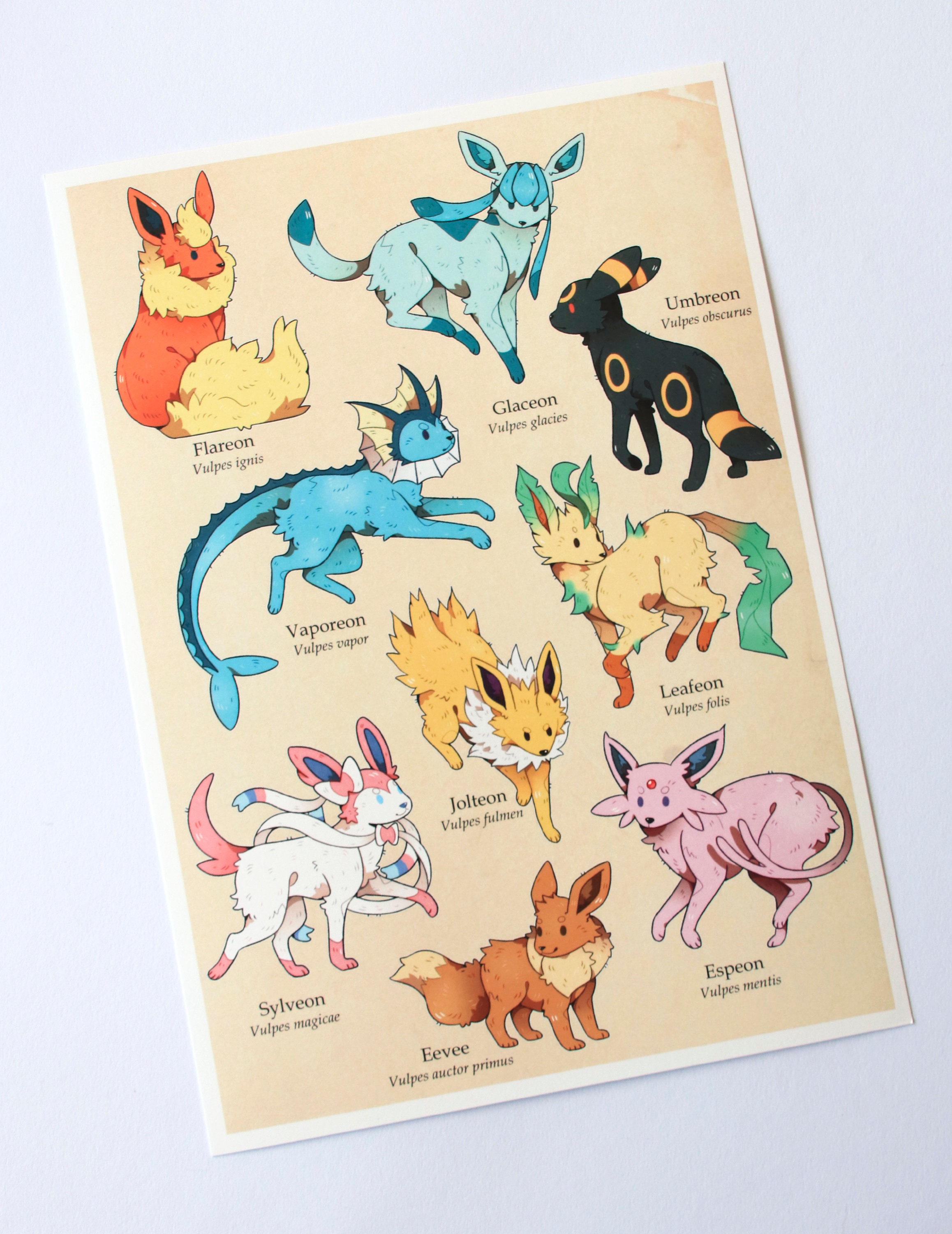 Pokemon - Evolving Skies - Poster Eevee Evolutions Eevolutions - NEW