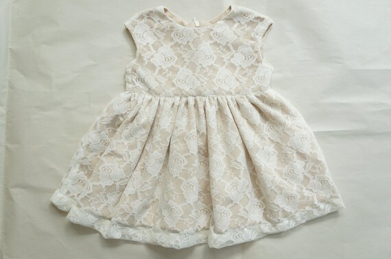 off white lace wedding dress