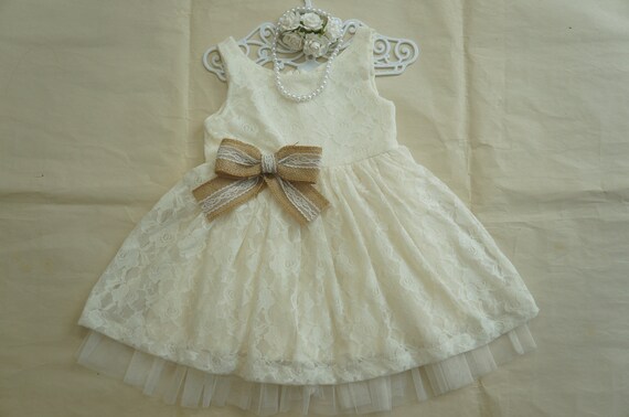 rustic lace toddler dress
