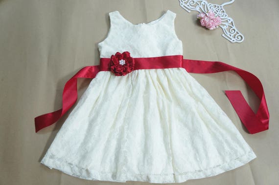 red wine flower girl dresses