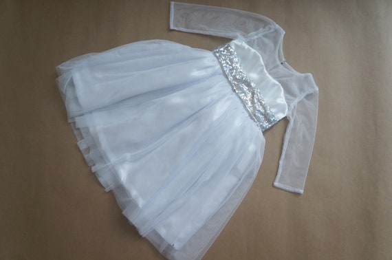 Winter Blume Mädchen Kleider erröten weiße Mädchen Kleid Tüll - Etsy  Österreich