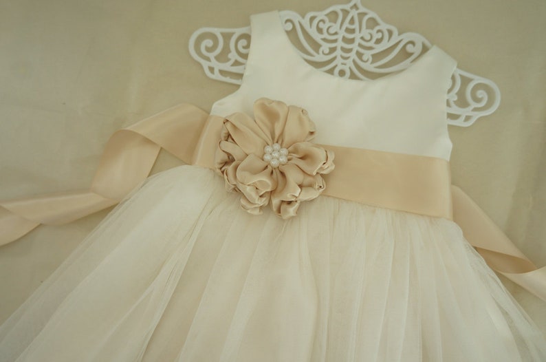 Elegant Flower Girl Dress Wedding Party Dress Purple Ivory Etsy