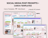 Social Media Post Prompts: Canva Templates + Trello Board (Digital Download)