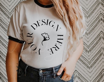 Ringer Tee Mockup Etsy