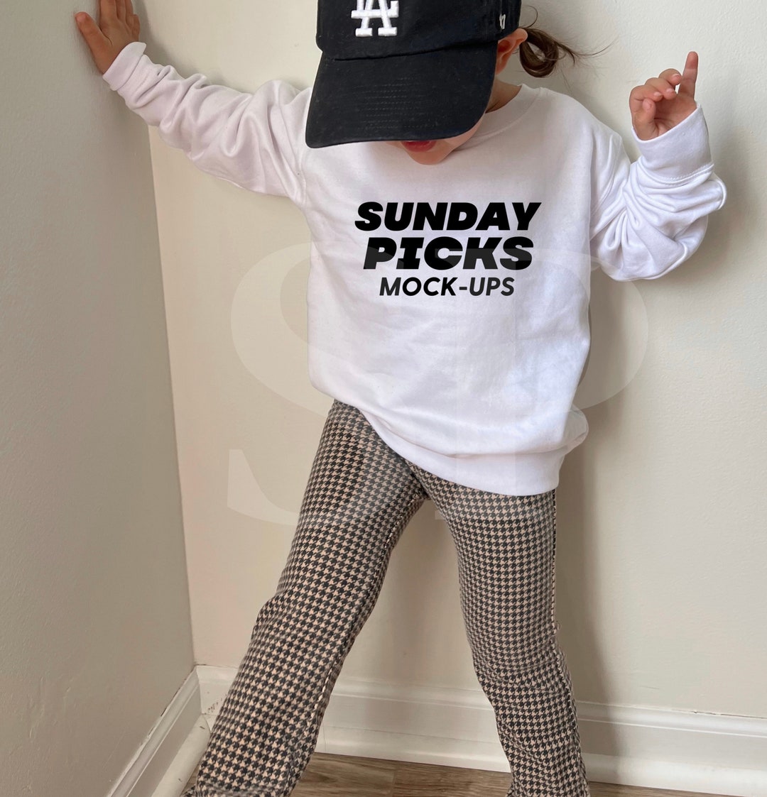 Toddler White Sweatshirt Mockup Model Mockup Toddler Baby Etsy