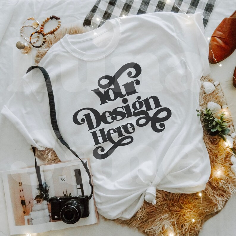 Download Bella Canvas 3001 Mockup Model Mockup White T Shirt Mockup ...