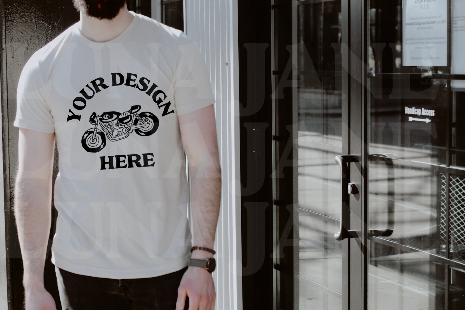 Download Bella Canvas 3001 Mockup Bella Canvas Natural T-Shirt ...